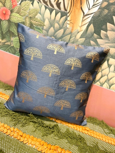 Tree of Life Cushion Cover-Gray