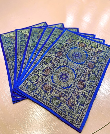 Mandala Silk Brocade TableMat Bndle/6pcs
