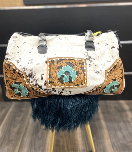 Genuine Leather Cowhide Duffle Bag