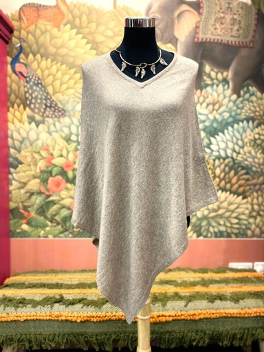 Free Size Poncho-Khaki