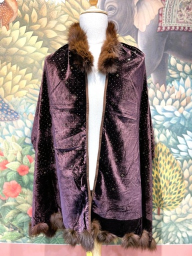 Natural Fur Capes-Blue (copy)