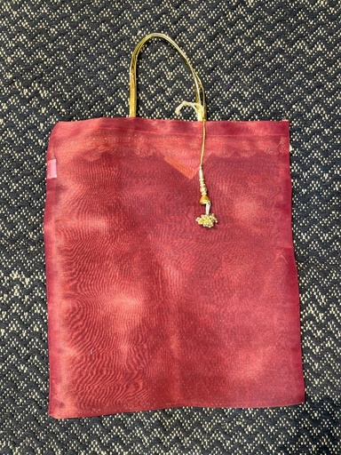 Small Organza Potli GiftPouch w/Pompom Drawstring (copy)