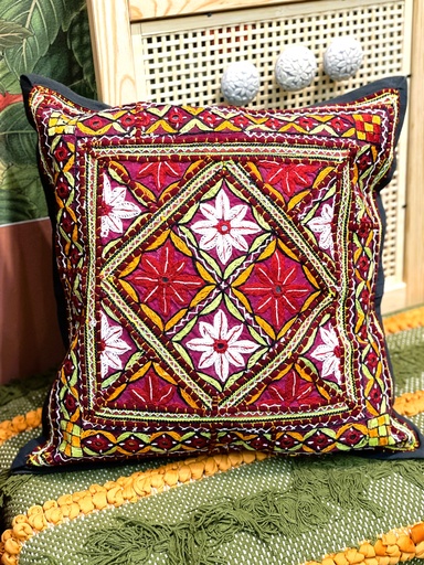 Rajasthani Embroidery Cushion Cover