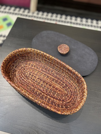 Handmade Sikki Bread Box with Lid