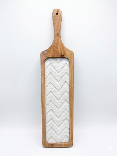 Wooden Enamel Long Platter