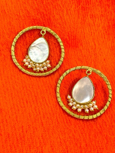 Pink Quartz and Pearls Earring (copy)