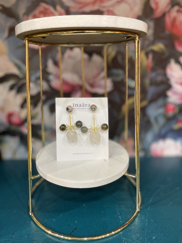 Jasper Stone Handcrafted Stud Earrings