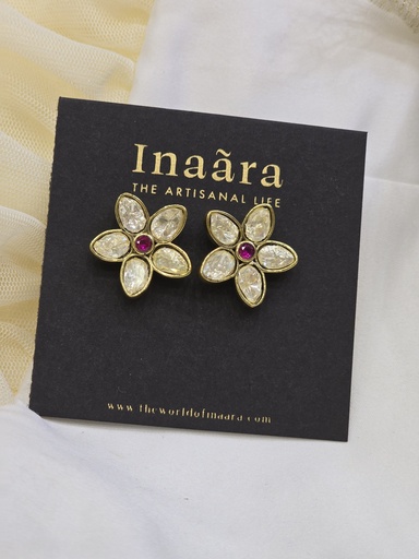 Kundan Meenakari Jhumka Earrings-Black (copy)