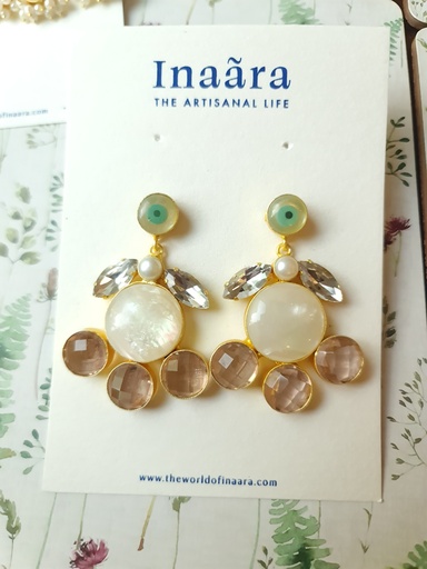 Handcrafted Evil Eye Dangle Earrings