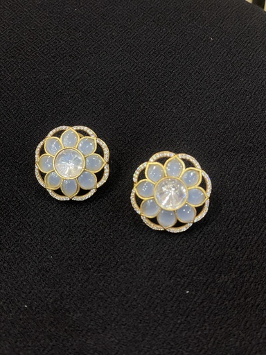 Kundan Polki Floral Stud Earrings (copy)