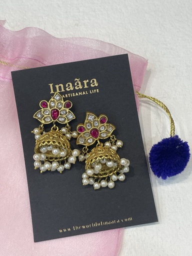 Lotus  Jhumka  Earrings