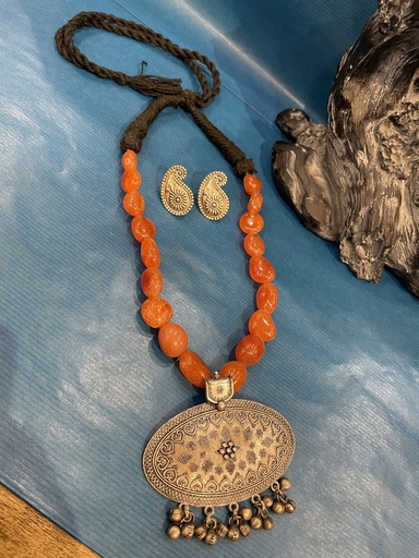 Chunky Necklace w/ Paisley Earrings