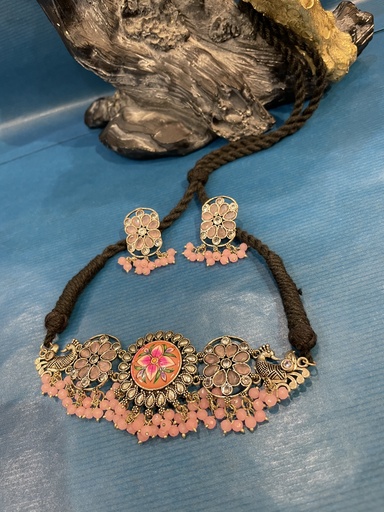 Oxidized Silver Set w/ Horse & Pearl Design (copy)