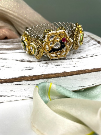 Handmade Wrist Cuff-Peacock