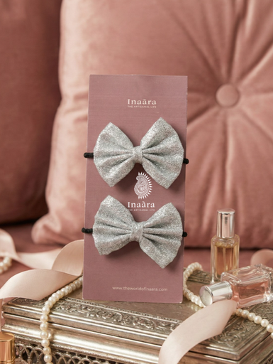 Pigtail Hair Bows- Gold (copy)