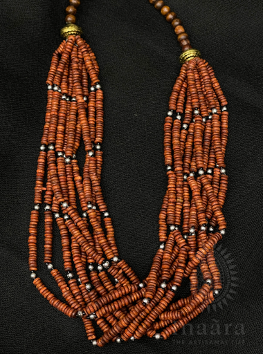 Handmade Beaded Torsade Necklace