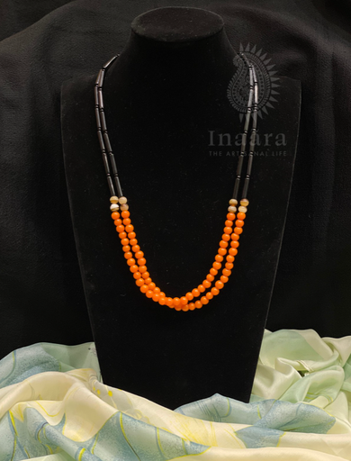 Ethnic Two Tier Beaded Necklace