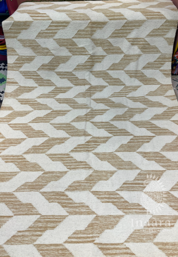 Handwoven Dhurrie- Cream Yellow (8x5ft)