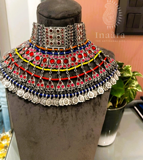 Silver Plated Pearl Necklace Set (copy)