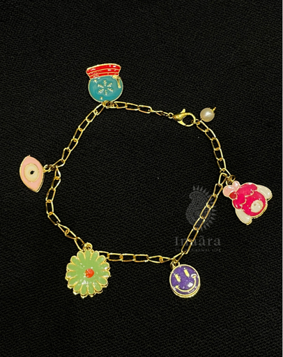 Whimsical Gold Toned Charm Bracelet (copy)