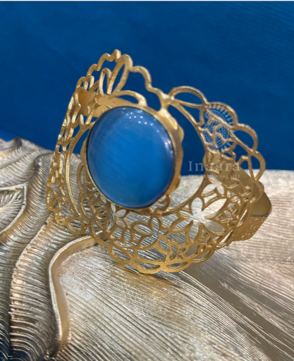 Raw Stone Wire-Wrapped Cuff Bracelet (copy)