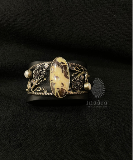 Coconut Jasper Bangle