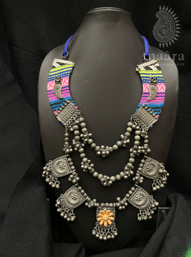 Silver Oxidized Tribal Coin Necklace (copy)