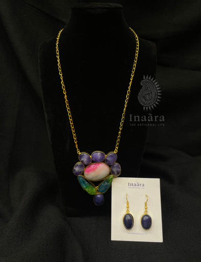 Amethyst Flower Necklace Set (copy)