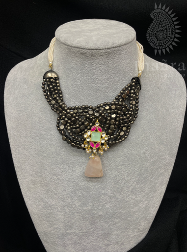 Gold-Toned Palakka Style Beaded Necklace Set (copy)