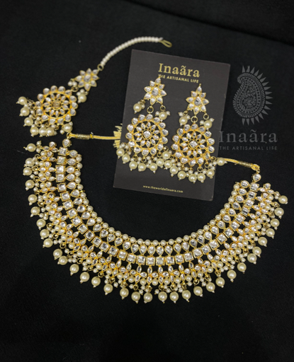 Gold-Toned Palakka Style Beaded Necklace Set (copy)