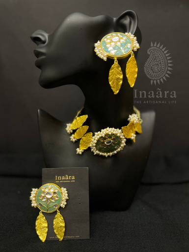 Handcrafted Fusion Style Kundan Set