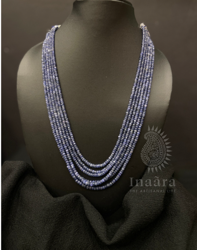 Tanzanite Beaded Necklace