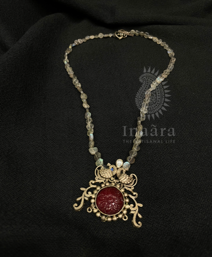 Quartz Necklace- Orange/Pink (copy)