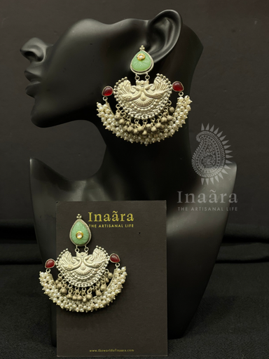 Chandbali Peacock Earrings