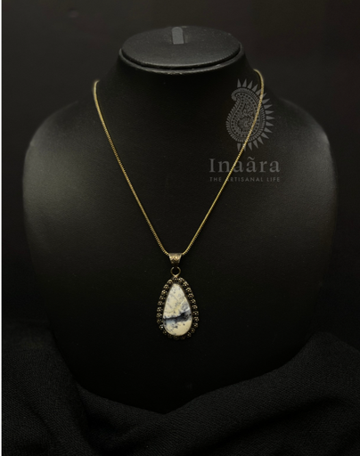 Dendrite Agate Pendant Necklace