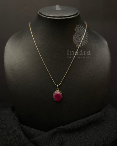 Ruby Pendant Necklace