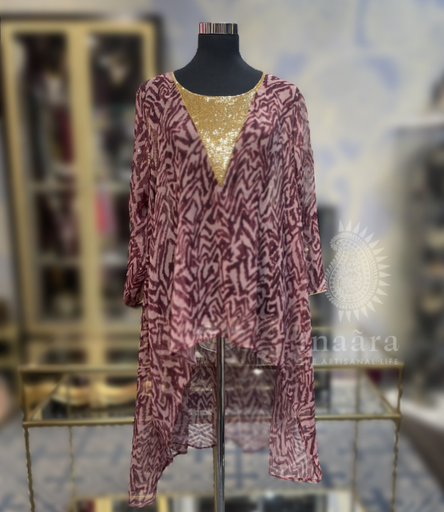 Anya Top- Red Beaded