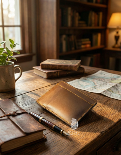 Camel Brown Minimalist Leather Wallet (copy)