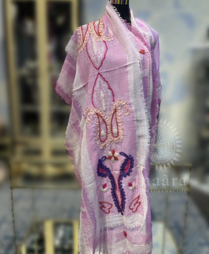 Boiled Wool Shawl-Paisley Blue/Navy (copy)