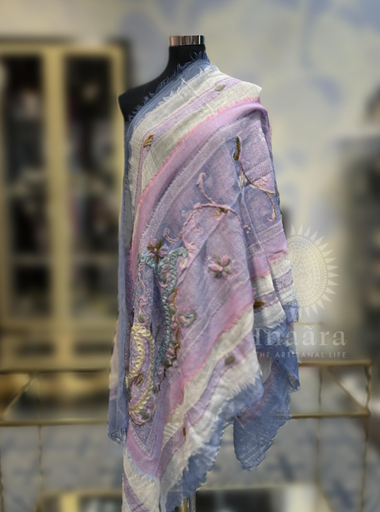 Boiled Wool Shawl-Orange (copy)