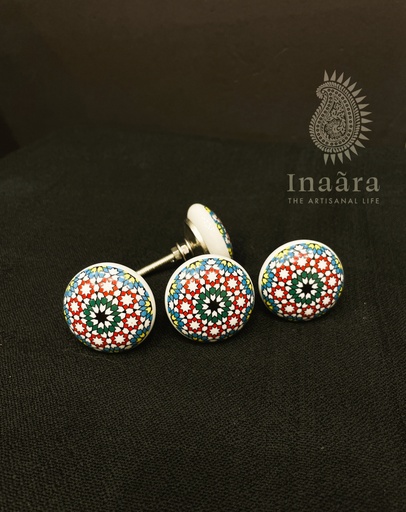 Mandala Ceramic Drawer Knob