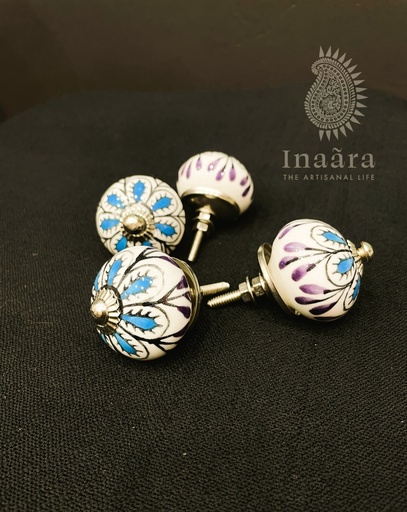 Ceramic Cabinet/Drawer Knob-Floral