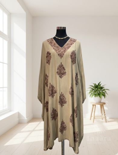 Embroidered Kaftan- Dark Green (copy)