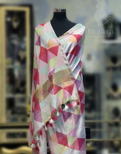 Phulkari Dupatta- Pink/Gold (copy)