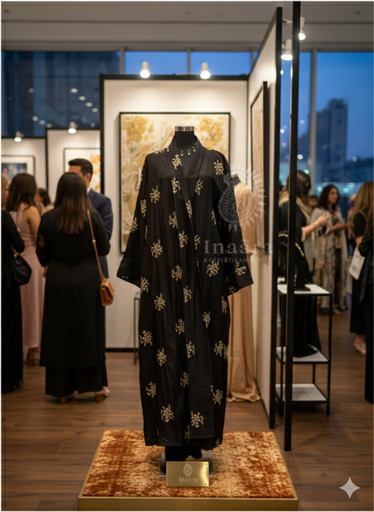 Sofia Shrug-Black Floral Embroidery