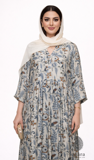 Ayesha Dress-Digital/Blue