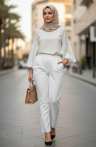 Lace Pants Strechable- Gray (copy)