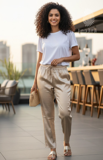 Satin Pants- Maroon (copy)